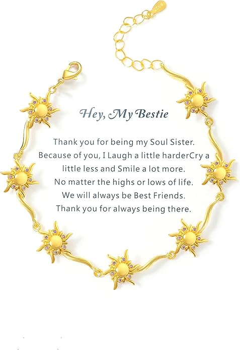 Gifts for Women, Unique Gifts Idea Princess Bracelets Birthday Gifts for Women Sister Best Friend Daughter Bestie Friendship