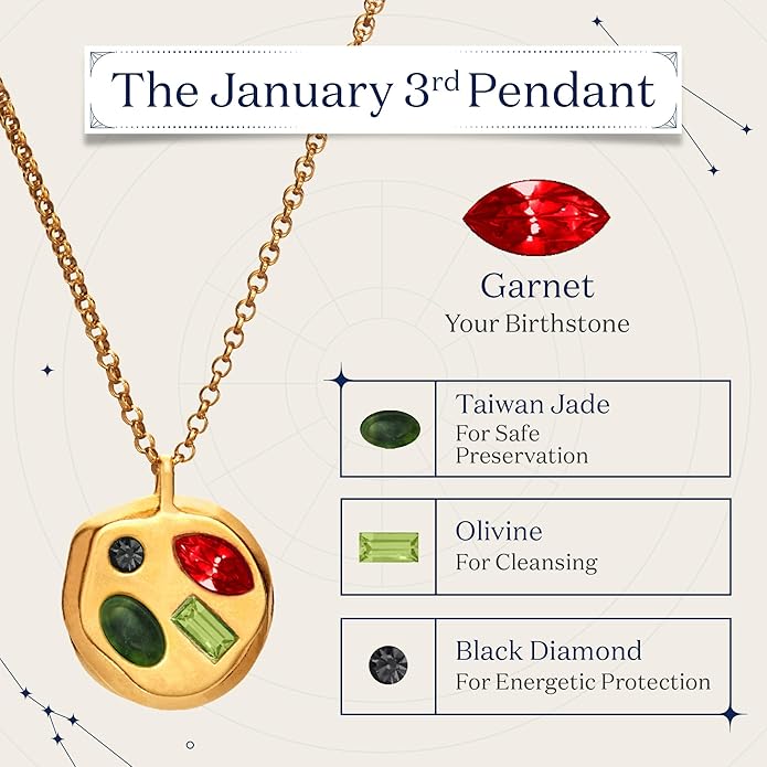 Birthdate 14k Gold Necklace for Women - 16-20in Adjustable 14 Karat Gold Chain with Lobster Clasp - Cadenas de Oro 14k Puro Para Mujer, Ladies Jewelry Birthstone