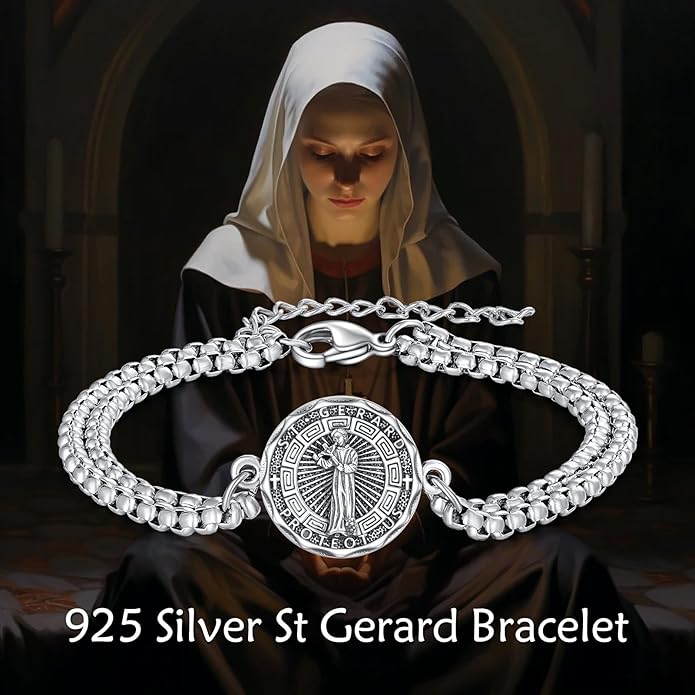 YFN Patron Saint Bracelet Sterling Silver Religious Protector Bracelet Jewelry Gift for Women Men