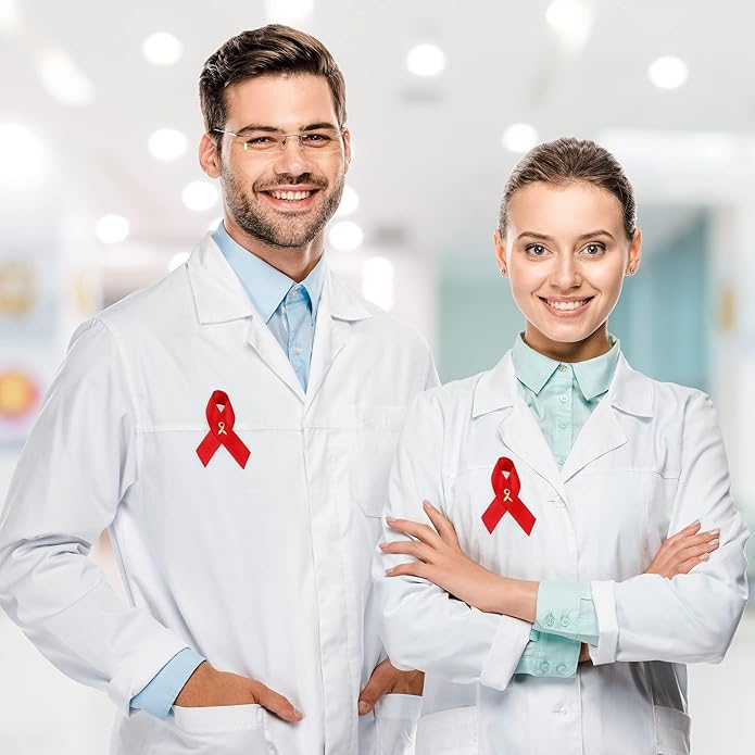 1/2/5/10/25/50/100pcs Satin Awareness Ribbon Pins (Pick your color), for Cancer & Disease Awareness, Bulk Quantities for Fundraising, Events, Gift Giving