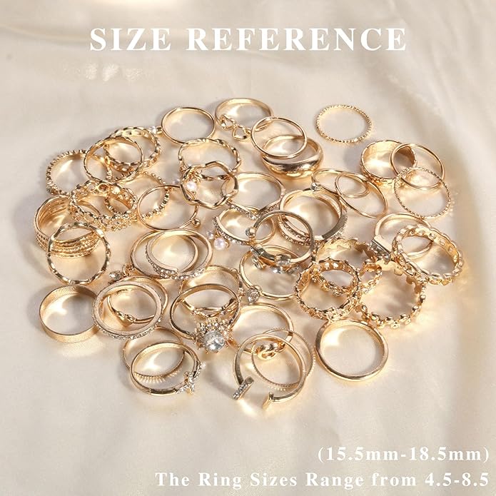 CHICUTIE Gold Knuckle Rings Set For Women Stackable Joint Finger Midi Rings Dainty Cubic Crystal Zirconia Simple Hollow Twist Cute Rings Pack Jewelry Gift