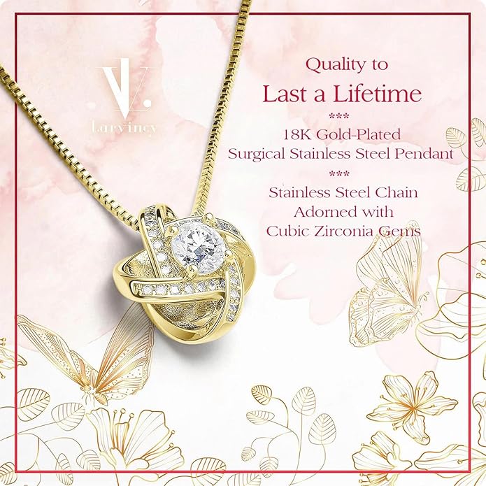 Larvincy To My Daughter Necklace From Dad With Heartfelt Message & Elegant Box, Gifts For Daughter From Father, Beautiful Jewelry Gift From Love Daddy On Graduation, Birthday, Wedding, Christmas