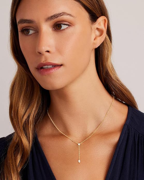 Cubic Zirconia Necklace, Dainty 14k Gold Plated Diamond Necklaces For Women Choker Necklace Simple Gold Plated CZ Jewelry Necklaces for Women Trendy Gifts