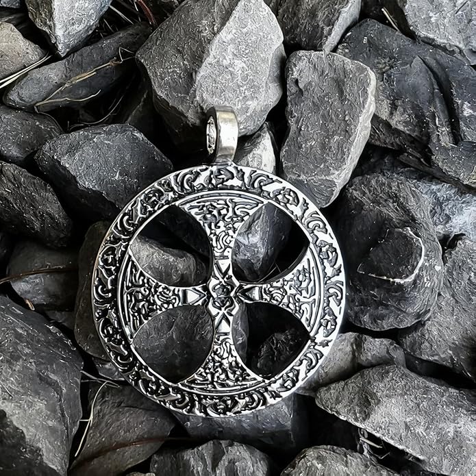 S925 Sterling Silver Viking Pendant, Norse Mythology Inspired Men's Jewelry, Perfect for Necklaces, Gift for Father's Day, Christmas, Birthday