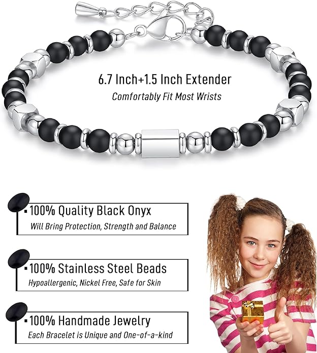 Tiny Gemstone Beaded Bracelets for Women Teen Girls, You are Awesome Jewelry Gifts for Women, Friends, Sister, Mom, Daughter...