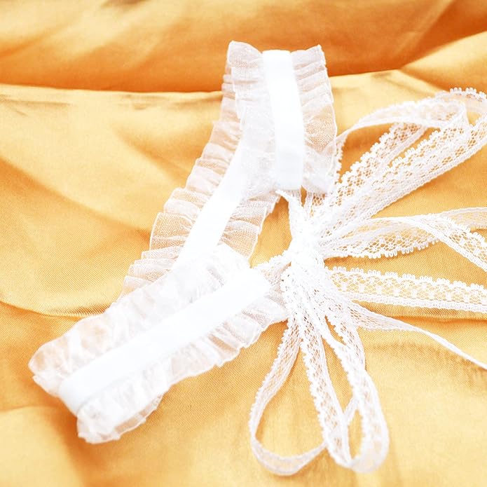 MOMOCAT Lace Choker Necklace for Women Bridal 90s Gothic Tatoo Choker Collar Kawaii Chocker Necklace Flower Ribbon Lolita Accessories