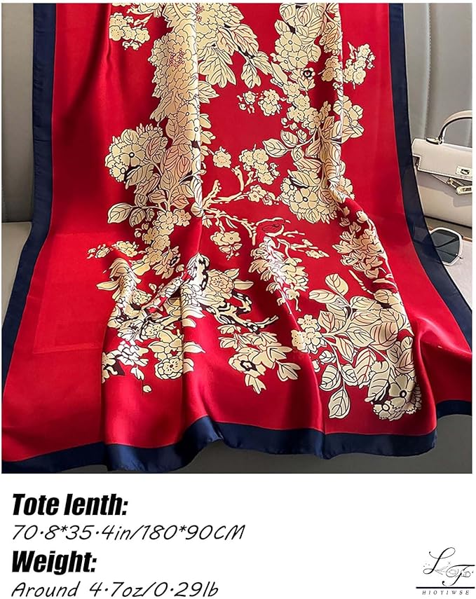 Hioyiwse Shawl Scarf For Women Lightweight Scarves Floral Pattern Formal Evening Dressesformal Shawl Summer Wraps