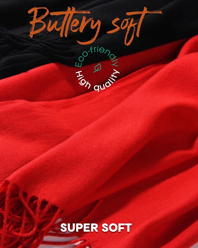 FURTALK Winter Scarf for Women Pashmina Shawl Wraps Soft Warm Fashion Blanket Scarves Gifts