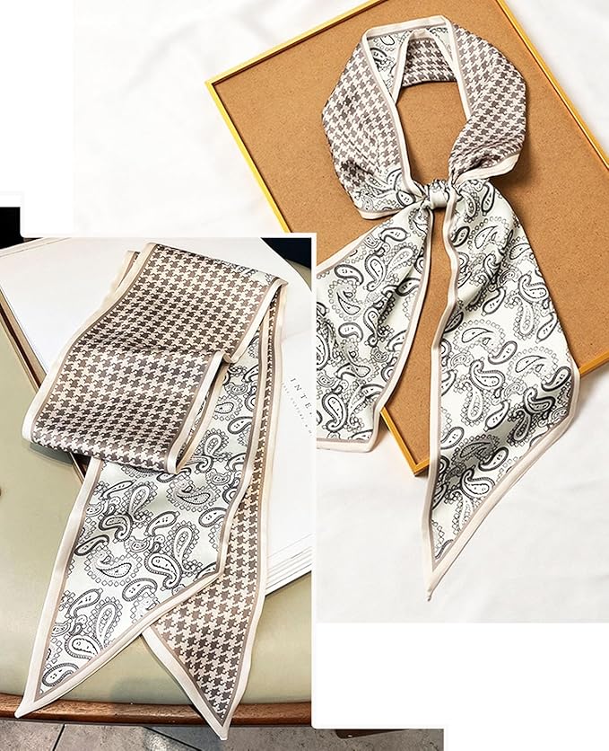 Dailyacc Hair Scarf for Women Fashion Silky Satin Headscarf Wrap Breathable Lightweight Neck Scarves For Handbag