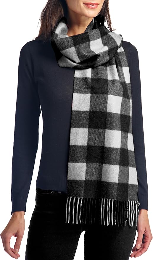 Fishers Finery Women's 100% Pure Cashmere Winter Scarf