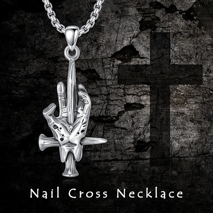 KoyeKei Sterling Silver Halloween Necklace Gothic Jewelry Gifts for Women Men