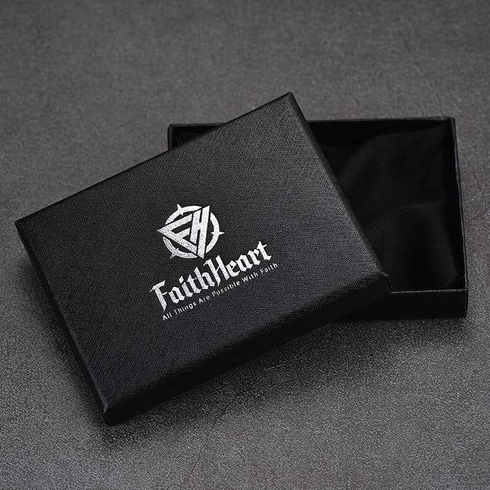 FaithHeart Viking Raven Necklace for Men, Norse Mythology Raven Skull Pendant Sturdy Stainless Steel Amulet Jewelry Gift for Men