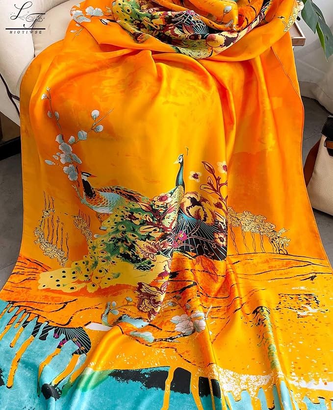 Hioyiwse Shawl Scarf For Women Lightweight Scarves Floral Pattern Formal Evening Dressesformal Shawl Summer Wraps