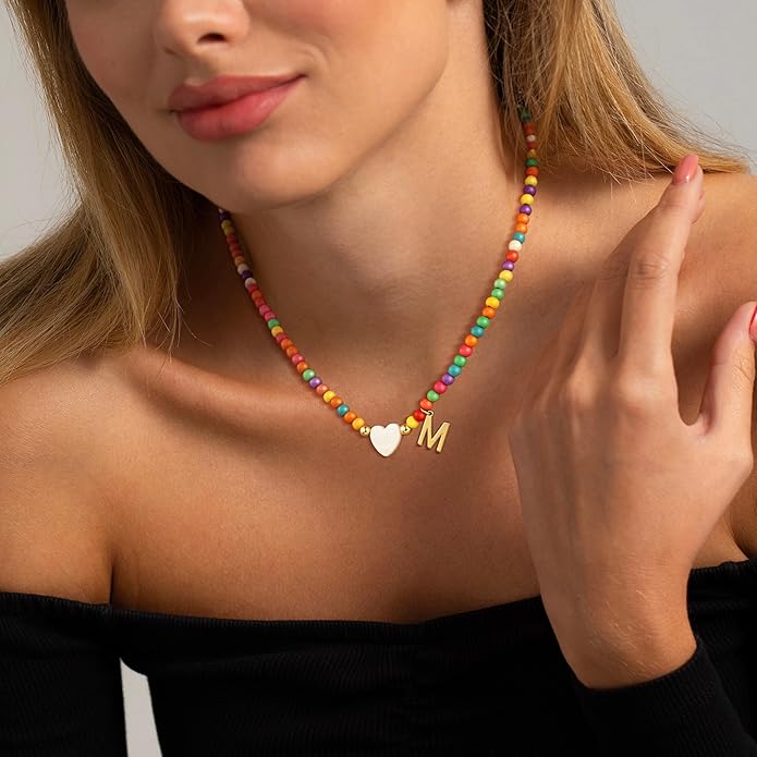 Gold Plated Necklaces for Women - Dainty Layered 14K Gold Plated Stack Paperclip Rope Cuban Toggle Link Chain Choker Necklace Set Chunky Trendy Jewelry Gift