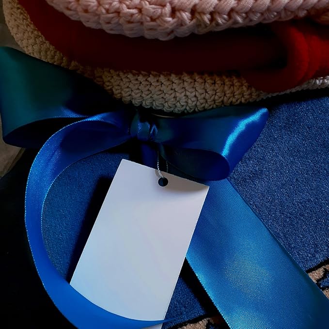 LEEQE Double Face Royal Blue Satin Ribbon 7/8 inch X 25 Yards Polyester Royal Blue Ribbon for Gift Wrapping Very Suitable for Weddings Party Invitation Decorations and More