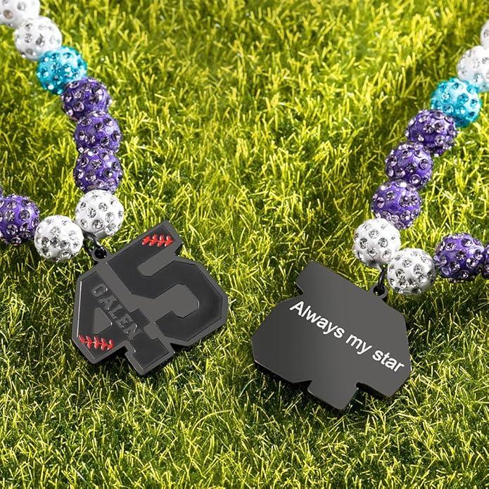 callie Personalized Volleyball|Basketball|Hockey|Baseball|Soccer|Pickleball Necklace - Custom Name & Number, Jewelry Gifts for Sports Lover