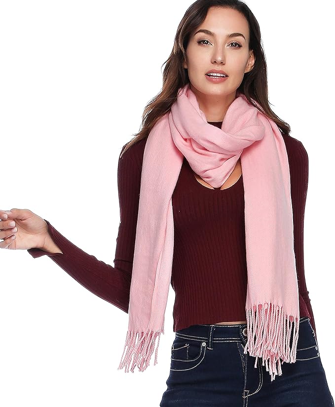 HOYAYO Extra Large Thick Pashmina Shawl Wraps - Wool Soft Winter Warm Scarves Travel Blanket for Women