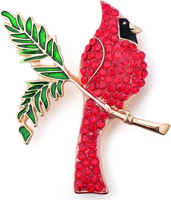 Soumimi Bird Theme Brooch Pin Cute Bird Animal Brooches Accessories Christmas Birthday Gift for Women