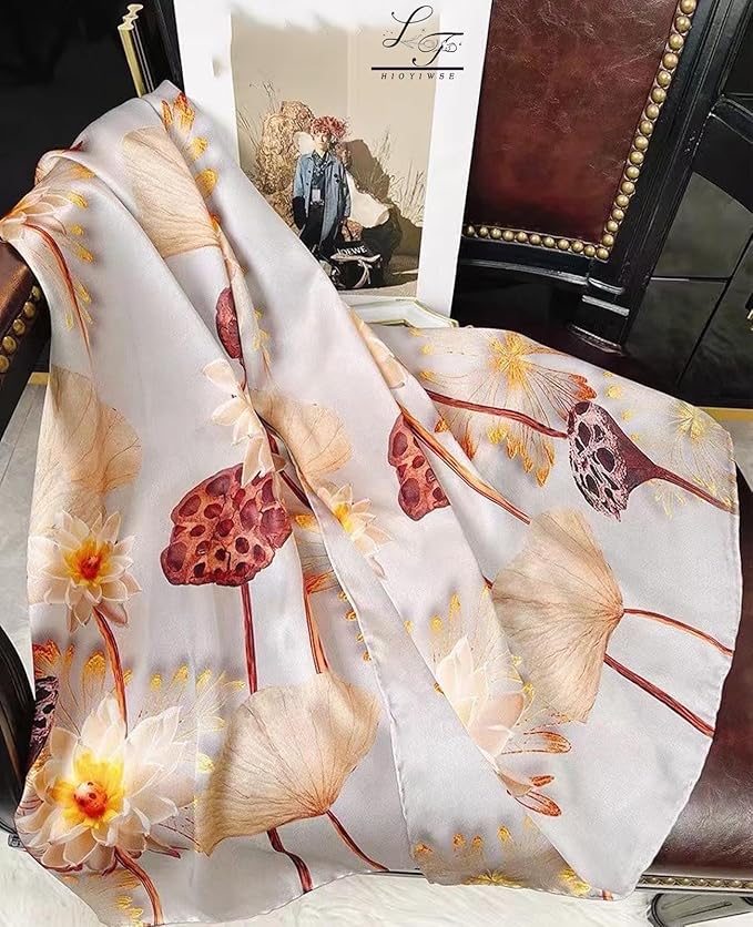 Hioyiwse Shawl Scarf For Women Lightweight Scarves Floral Pattern Formal Evening Dressesformal Shawl Summer Wraps