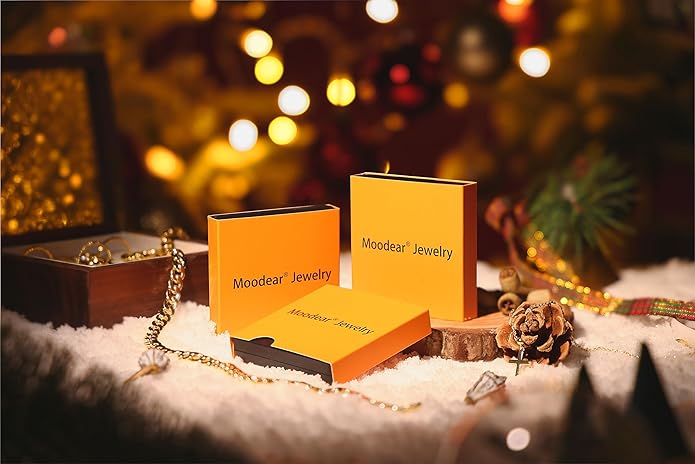 Moodear Christmas Gifts Sotcking Stuffers, Dainty 925 Sterling Silver/14k Gold Plated CZ Cross Bracelet Layered Snake Pearl Chain Knot Bracelets for Women Trendy Religious Christian Jewelry