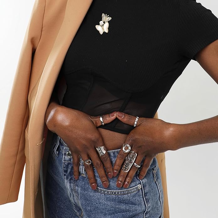 Animal Brooch Insect Bird Brooches Pearl Rhinestone Crystal Brooch 18k Gold-Plated Lapel Pins Jewelry Gifts Birthday Gifts for Women Men