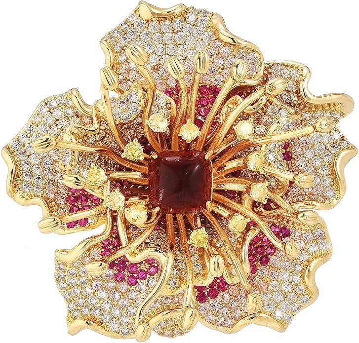 AILONMEI Brooch Pins For Women Fashion, Flower Brooches Jewelry For Women Floral Series Brooches And Pins Designer Lady's Costume