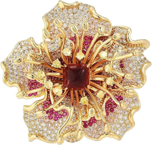 AILONMEI Brooch Pins For Women Fashion, Flower Brooches Jewelry For Women Floral Series Brooches And Pins Designer Lady's Costume