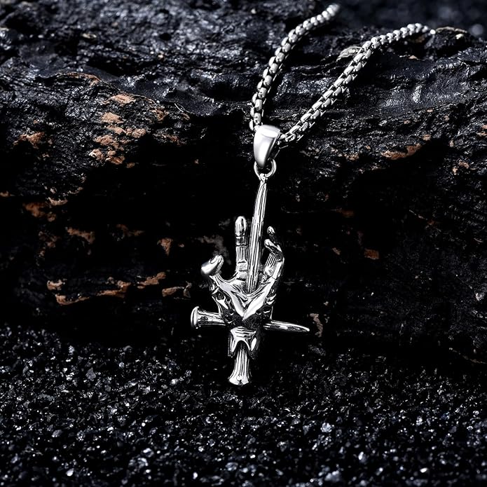 KoyeKei Sterling Silver Halloween Necklace Gothic Jewelry Gifts for Women Men