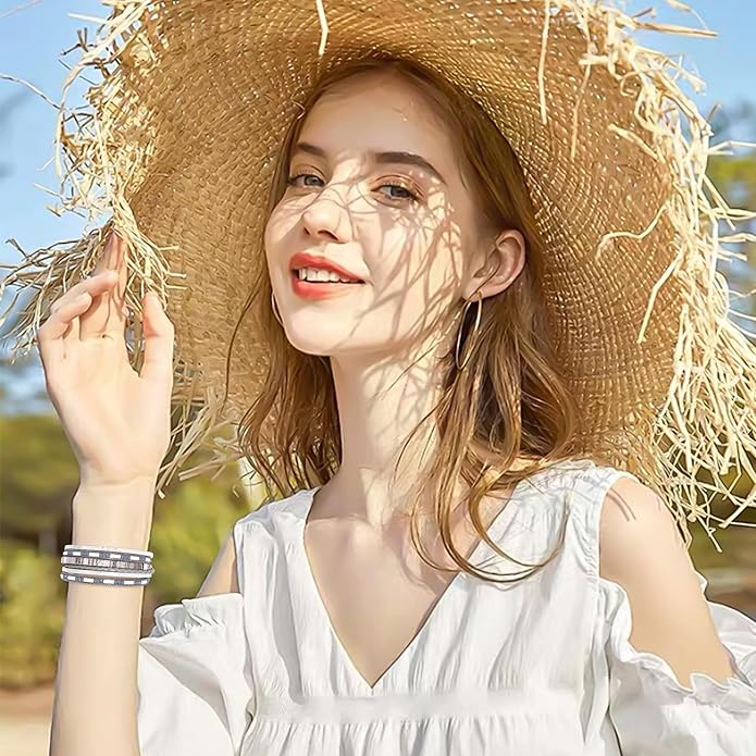 VIBILIA Boho Leather Wrap Bracelets for Women Multi-Layer Bracelets with Strong Clasp Jewelry for Women