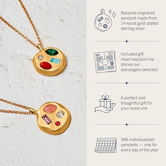 Birthdate 14k Gold Necklace for Women - 16-20in Adjustable 14 Karat Gold Chain with Lobster Clasp - Cadenas de Oro 14k Puro Para Mujer, Ladies Jewelry Birthstone