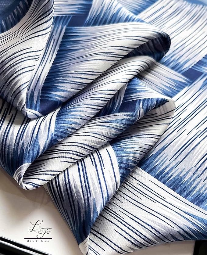 Hioyiwse Satin Bandanas Head Scarf For Women Hair Scarves Accessories Lightweight Fashion Wrap Neck Silk Sleeping Headscarf