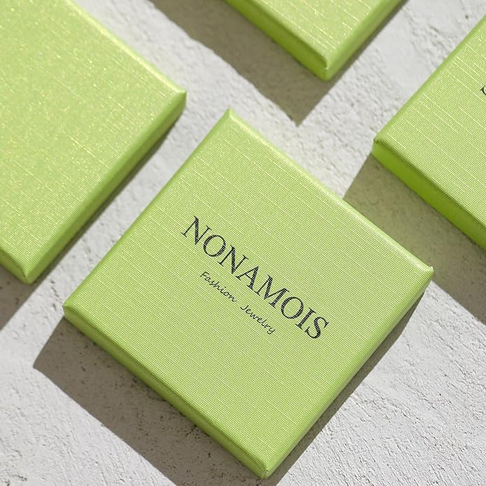 Gold Chain Necklace for Women Dainty 18K Gold Plated Thin Satellite Beaded Turquoise Necklace Simple Gold Boho Jewelry