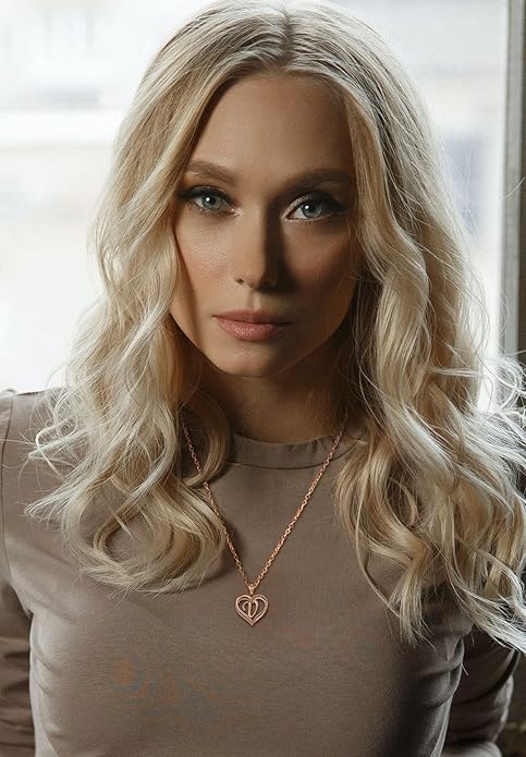 INFUSEU Unique Initial Necklaces for Women Girls Small Heart Letter Jewelry, Meaningful Personalized Gifts