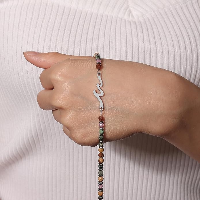 TONY & SANDY Friend Gifts for Women, Stocking Stuffers for Women, Sister Gifts from Sister, Wave Bracelet, Birthday Gifts for Woman, Bestie Friendship Bracelets, Unique Gifts for Her