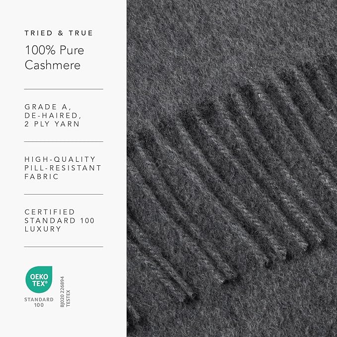 Fishers Finery Women's 100% Pure Cashmere Winter Scarf