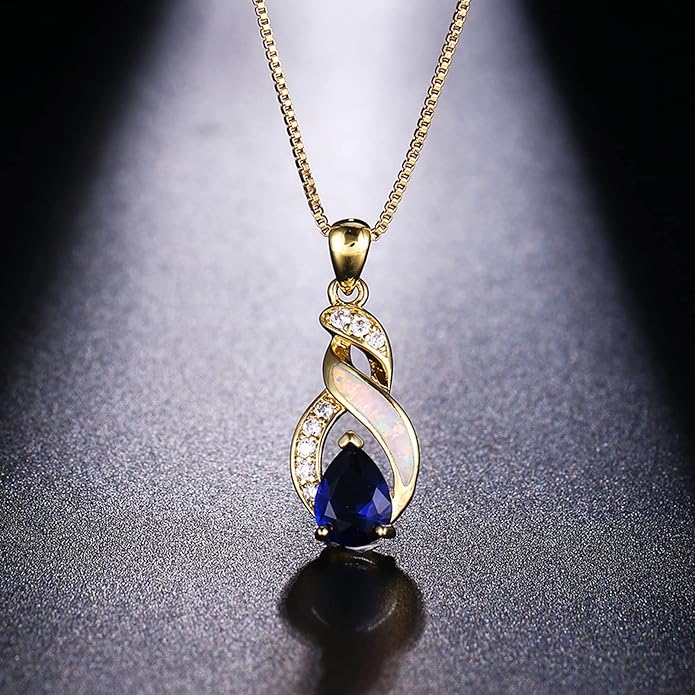 Hermosa Jewelry Sets Australian Created Opal Necklace Earrings Mother's Day Gifts Jewelry for Mom