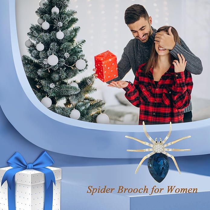 Animal Brooch for Women Rhinestone Brooch Pin 18k Gold Plated Animal Lapel Pin Fashion Jewelry Gift for Mom Wife