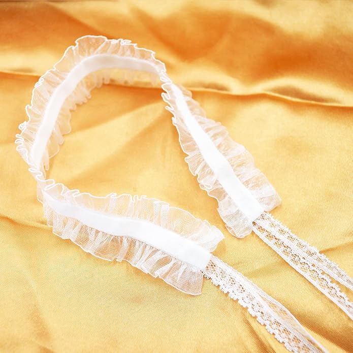 MOMOCAT Lace Choker Necklace for Women Bridal 90s Gothic Tatoo Choker Collar Kawaii Chocker Necklace Flower Ribbon Lolita Accessories