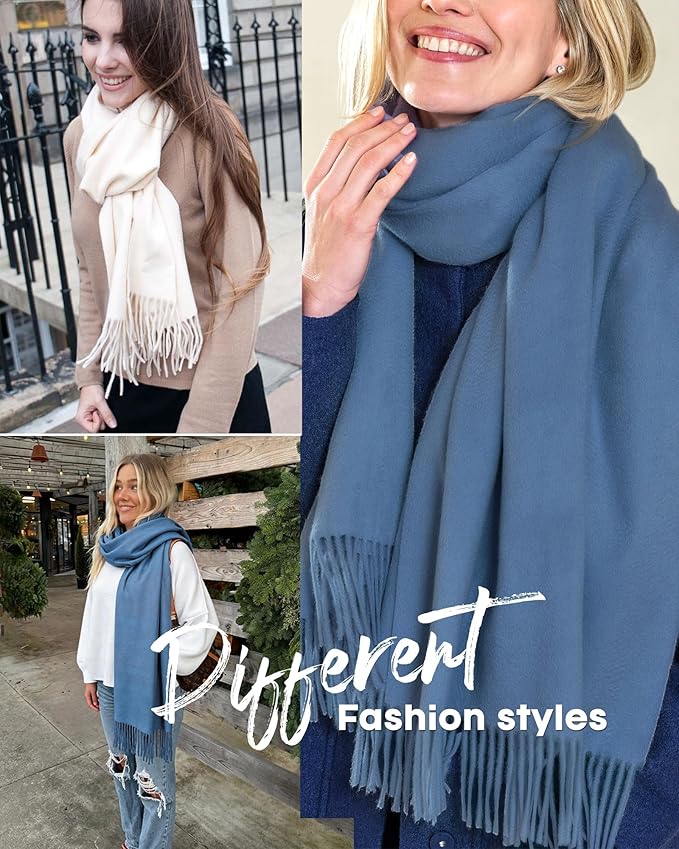 FURTALK Winter Scarf for Women Pashmina Shawl Wraps Soft Warm Fashion Blanket Scarves Gifts