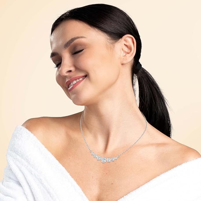 Moissanite Pendant Necklace, 2.3–3 Carat, Perfect Christmas, Holiday, Anniversary, Birthday Gift, Sparkling Jewelry Gift for Women, Hypoallergenic, Skin-friendly, 925 Sterling Silver