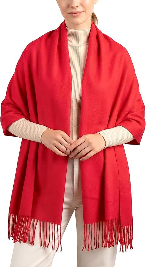 Achillea Warm Cashmere-Feel Winter Scarf – Pashmina Shawl Wrap, Blanket Scarf for Daily Wear, Travel & Cold Weather