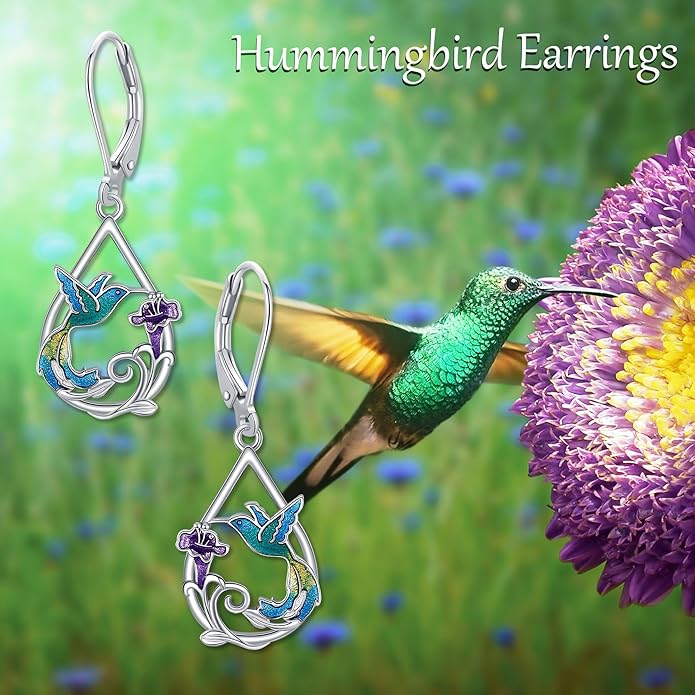 Animal Earrings 925 Sterling Silver Dangle Earrings Leverback Earrings Animal Jewelry for Women