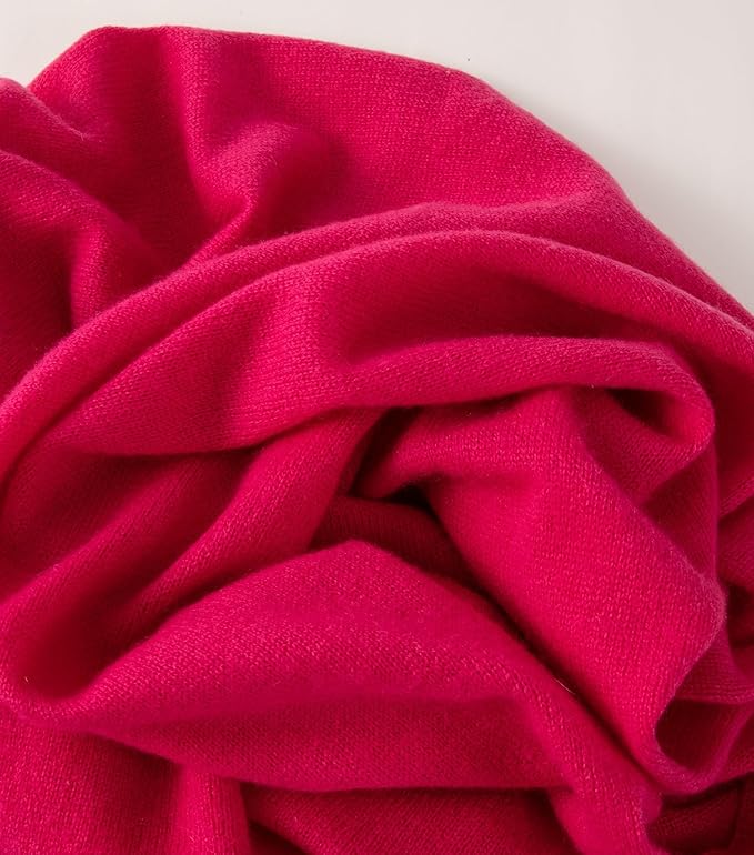 ENETIX Women's Cashmere Wool Oversized Shawl Wrap, Solid Color Pashmina Ultra Soft Stole Scarf for Women with Gift Box