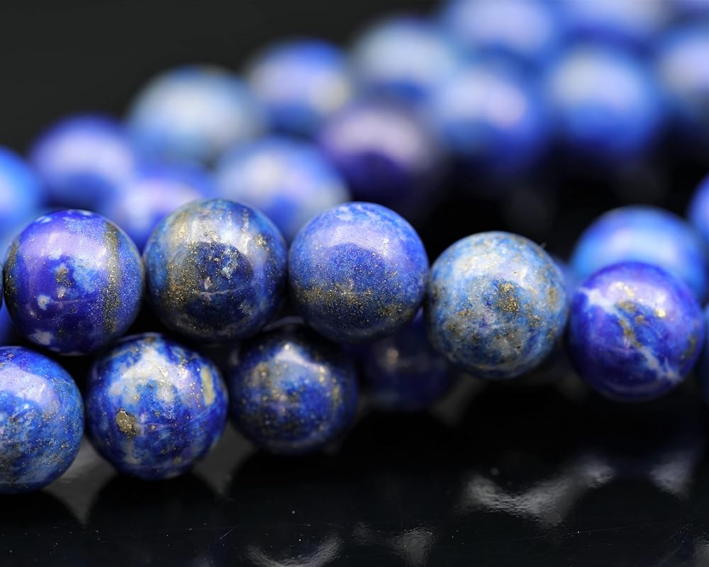 Natural Lapis Lazuli Beaded Choker, Genuine Blue Crystal Necklace, Fancy Gemstone Choker, 8mm Beads, Unique Fashion Jewelry, Healing Crystal Chakra Necklace, Stone Necklace, Sagittarius Necklace