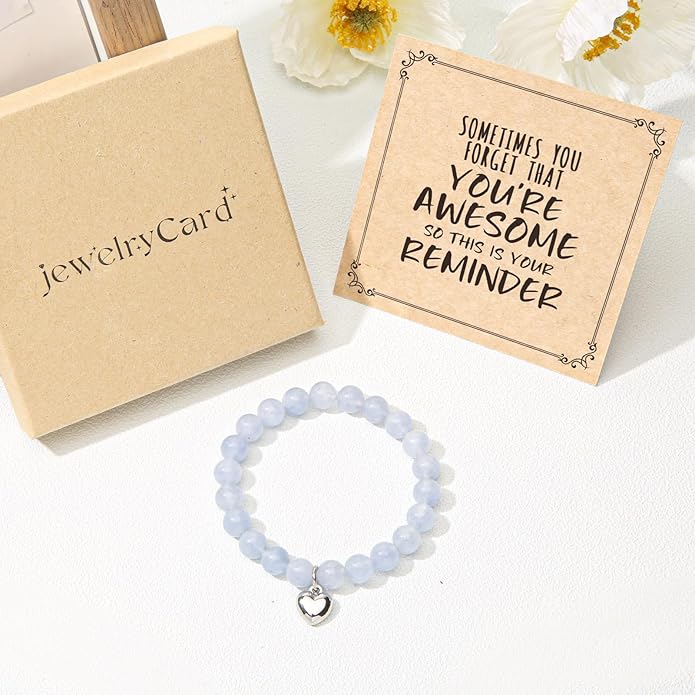 jewelrycard Sometimes You Forget Your Awesome Bracelets for Women, Birthday Christmas Gifts for Women Stocking Stuffers for Teen Girl Gifts Trendy Stuff, Inspirational Jewelry for Women Girls