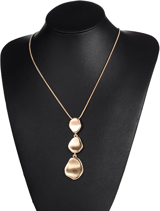 Long Pendant Necklaces For Women Multi-Layer Pendant Y Necklace Set Statement Pendant Chic Jewelry