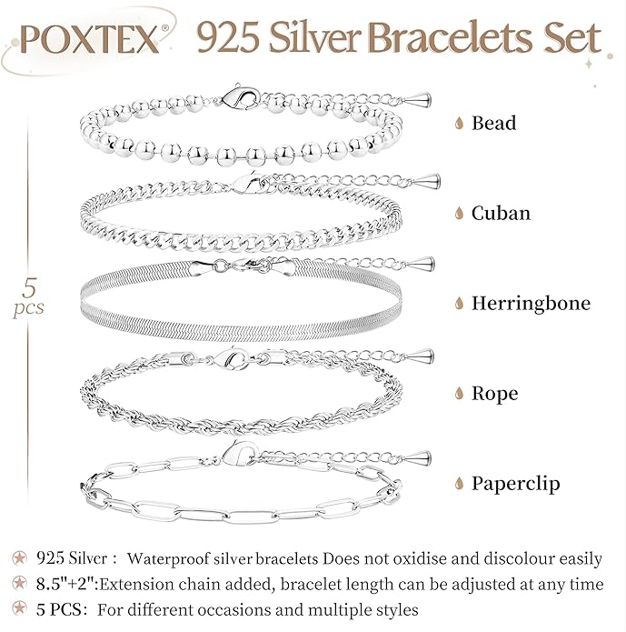 Gold Bracelets for Women Non Tainish,Dainty Bracelets Stack for Women Trendy, Gold Plated Cuff Bracelets Stack With Beaded Cuban Paperclip Snake Rope Bangle Hand Chain Jewelry Gifts for Women