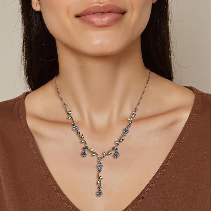 Irregular Y2k Long Y-shaped Necklace with Zircon Inlaid Sparkling Brick Tassel Pendant Double-Layer Chain High-end Fashion Accessory Women's