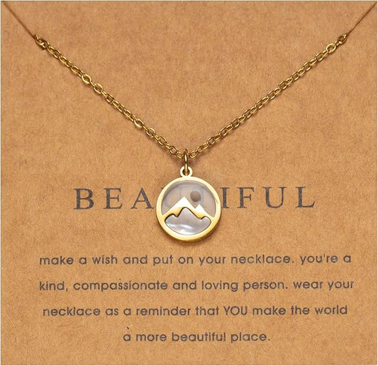18k Gold Plated Necklace for Women Trendy Dainty Charm Evil eye Italian horn hummingbird starfish seashell bow elephant snake butterfly ladybug PendentMinimalist Delicate Jewelry for Women