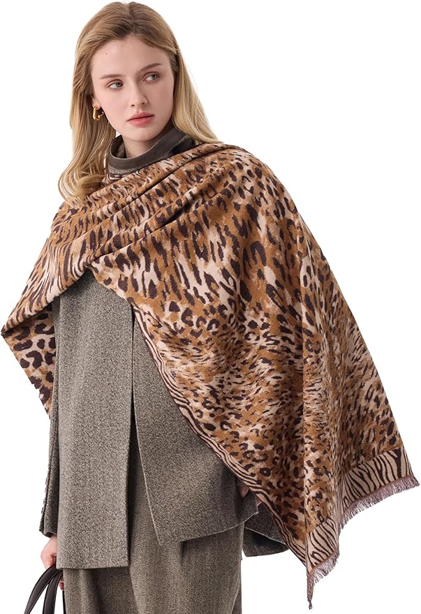 ZHE JIN Luxurious Silk Scarf Shawl Wraps for Women, Warm Scarves Winter Gift, 100% Brushed Mulberry Silk